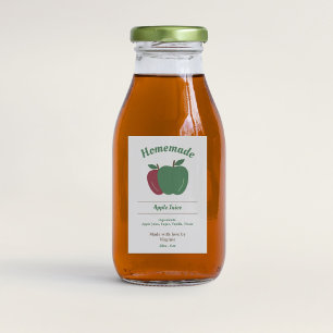 Autocollant Étiquette à la bouteille de jus de pom