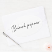Autocollant étiquette alimentaire poivre noir (Enveloppe)
