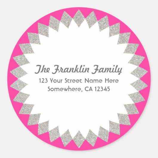 Autocollant Étiquette de adresse de Parties scinti (Devant)