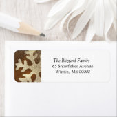 Autocollant Étiquette de adresse de vacances (En situation)