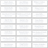 Autocollant étiquette de adresse invité mariage pe (Devant)