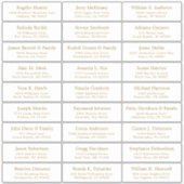 Autocollant étiquette de adresse invité mariage pe (Devant)