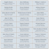 Autocollant étiquette de adresse invité mariage pe (Devant)