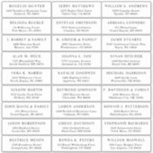 Autocollant étiquette de adresse invité mariage pe (Devant)