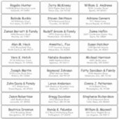 Autocollant étiquette de adresse invité mariage pe (Devant)