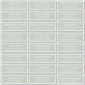 Autocollant étiquette de adresse invité mariage pe (Devant)