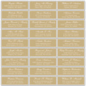 Autocollant étiquette de adresse invité mariage pe (Devant)