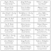 Autocollant étiquette de adresse invité mariage pe (Devant)