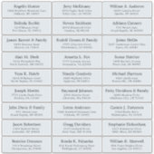 Autocollant étiquette de adresse invité mariage pe (Devant)