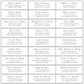 Autocollant étiquette de adresse invité mariage pe (Devant)