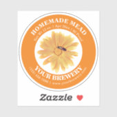 Autocollant Étiquette de bouteille de viande fait  (Feuille)