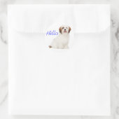 Autocollant / Étiquette de chiot Lhasa Apso (Sac)