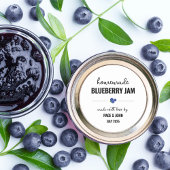 Autocollant Étiquette de confiture de bleuets mais