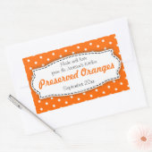 Autocollant étiquette de confiture d'oranges conse (Enveloppe)