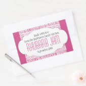 Autocollant étiquette de confiture Rhubarb (Enveloppe)