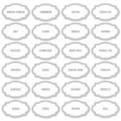 Autocollant Étiquette de cuisine Customisée modern (Devant)