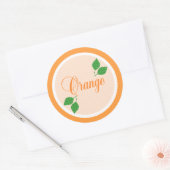 Autocollant Étiquette de fruits orange (Enveloppe)