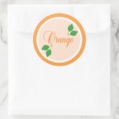Autocollant Étiquette de fruits orange (Sac)