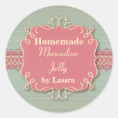 Autocollant Étiquette de gelée de campagne fait ma (Devant)