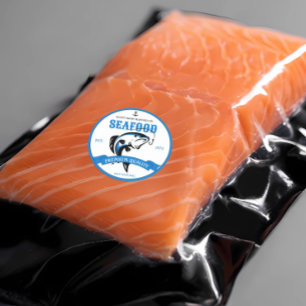 Autocollant Étiquette de produits de la mer