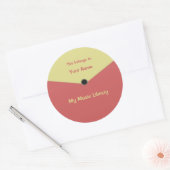 Autocollant Étiquette du centre Étiquette d'enregi (Enveloppe)