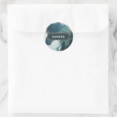 Autocollant Étiquette du nom du cheval rustique (Sac)