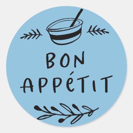 Autocollant Étiquette Jar / Spice Bon Appétit (Devant)