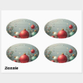 Autocollant étiquette Joyeux noël (Feuille)