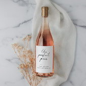 Autocollant Étiquette mariage à bouteille de vin a