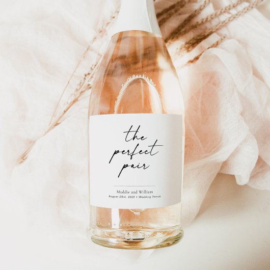 Autocollant Étiquette mariage à bouteille de vin a