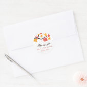 Autocollant Étiquette Mariage de automne blanc Feu (Enveloppe)