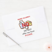 Autocollant Étiquette pour allergie aux aliments l (Enveloppe)