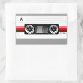 Autocollant étiquette rouge sur cassette (Sac)