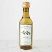 Autocollant Étiquette Rustique à bouteille d'huile (Devant)