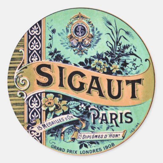 Autocollant Étiquette vintage (Devant)