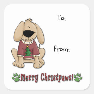 Autocollant - Étiquettes de cadeau de Noël pour ch