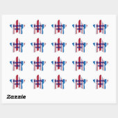 Autocollant étoile (Feuille)