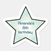 Autocollant étoile anniversaire enfants Star Paste (Devant)