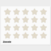 Autocollant étoile blanc os (Feuille)
