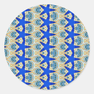 autocollant étoilé bleu