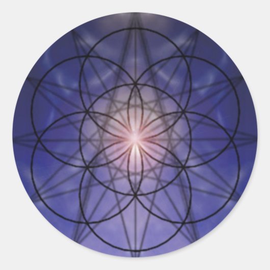 Autocollant étoile bleue (Devant)