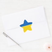Autocollant étoile du drapeau de l'Ukraine (Enveloppe)