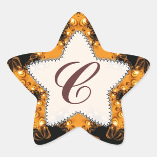 Autocollant étoile Terre Monogramme Lumières du Co