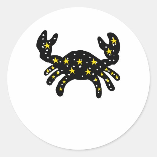 Autocollant Étoiles de l'Espace du Crabe – Animal (Devant)