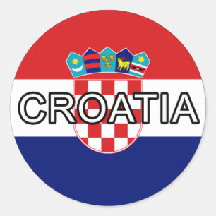 Autocollant Euro Croatie