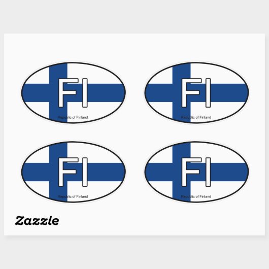 Autocollant Euro Finlande (Feuille)