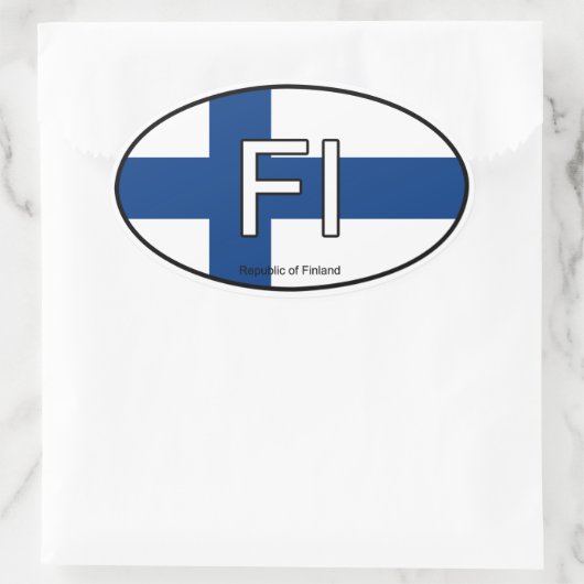 Autocollant Euro Finlande (Sac)