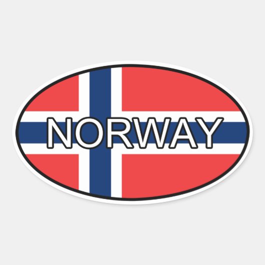Autocollant Euro Norvège (Devant)