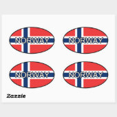 Autocollant Euro Norvège (Feuille)