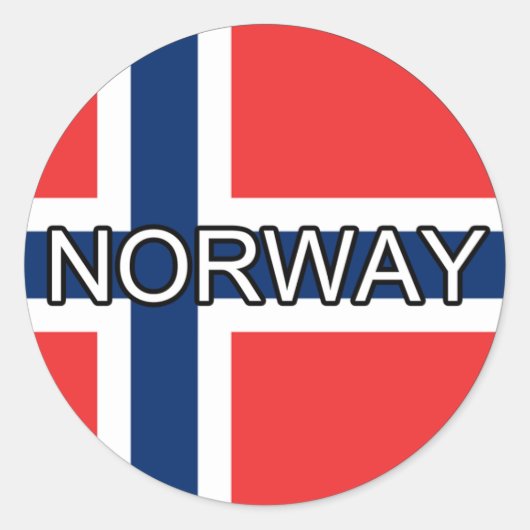 Autocollant Euro Norvège (Devant)